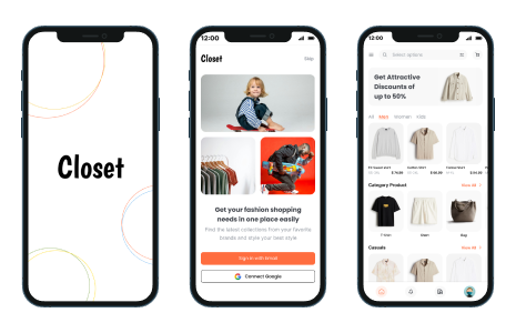 Mobile app screen
